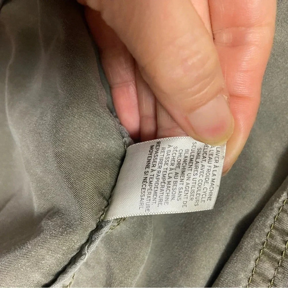 Hinge Green Rayon Blend Lightweight Full Zip Military Utility Jacket Sz XS - Picture 9 of 15